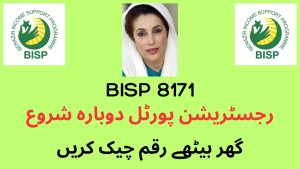 BISP 8171 New Registration Check by CNIC New Update